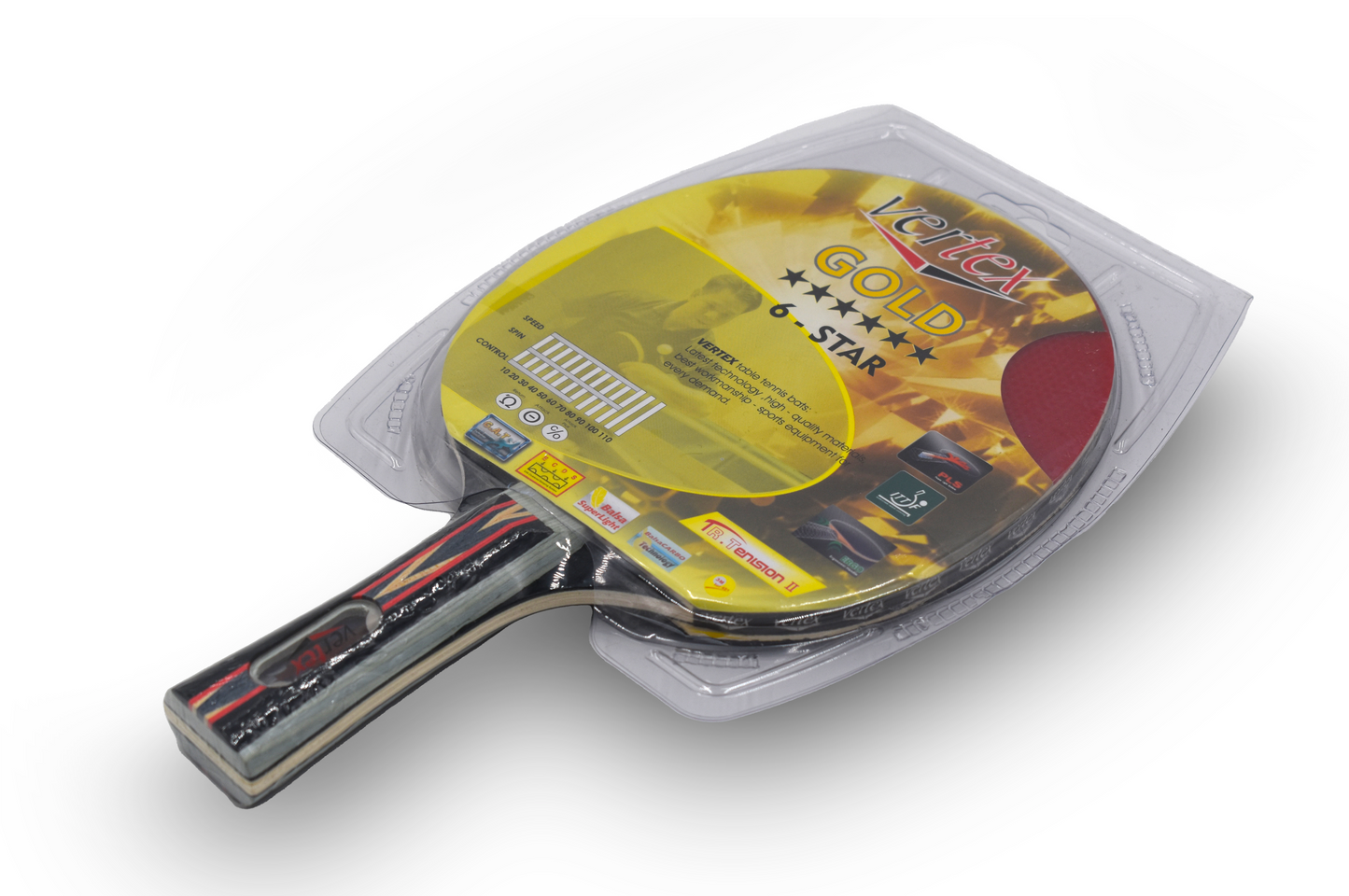Vertex Gold Table Tennis Racket